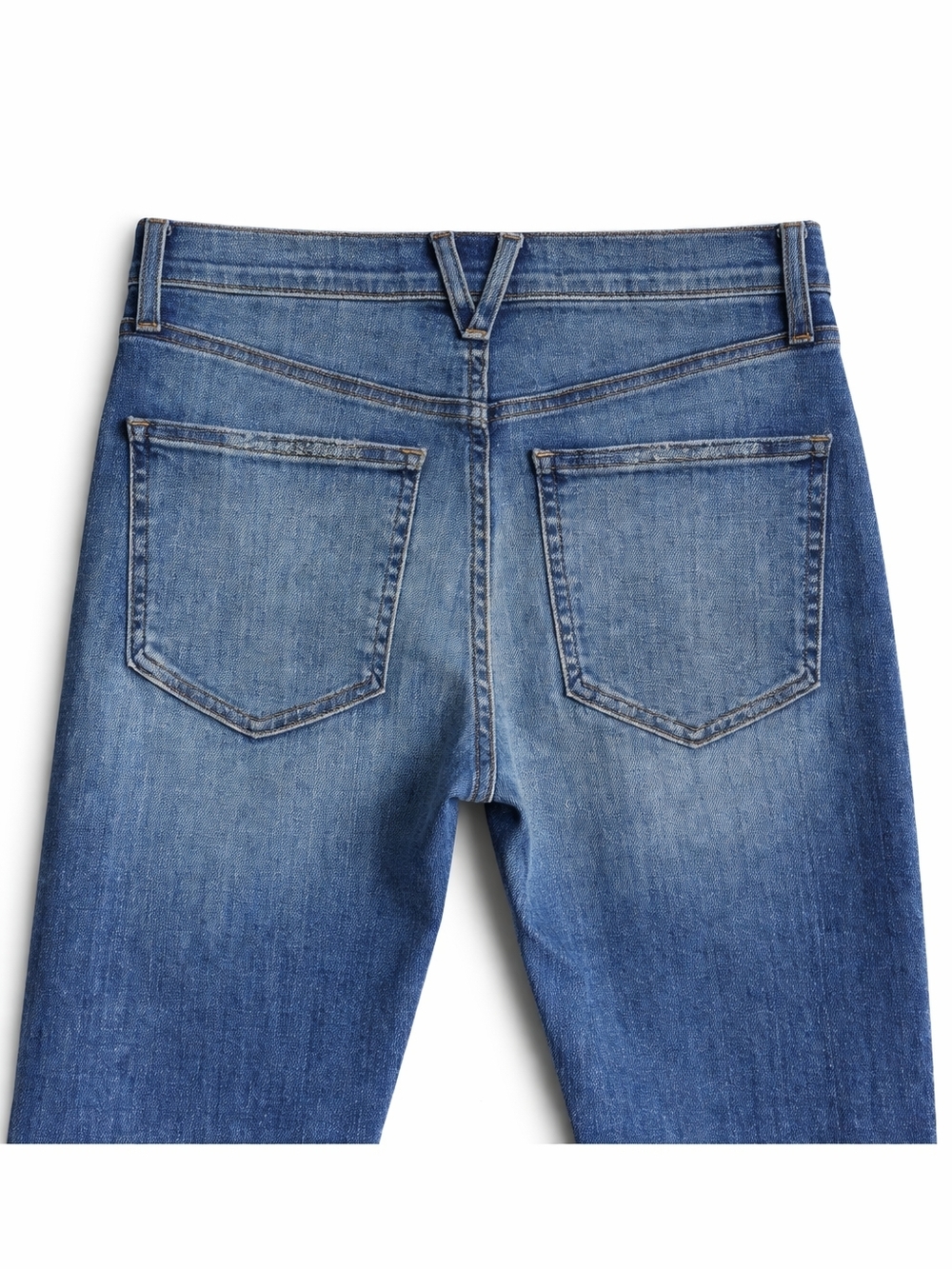 Veronica Beard Raleigh Jeans 25/0 High Rise Slim Straight Cuffed Waterfall Wash - Picture 10 of 14